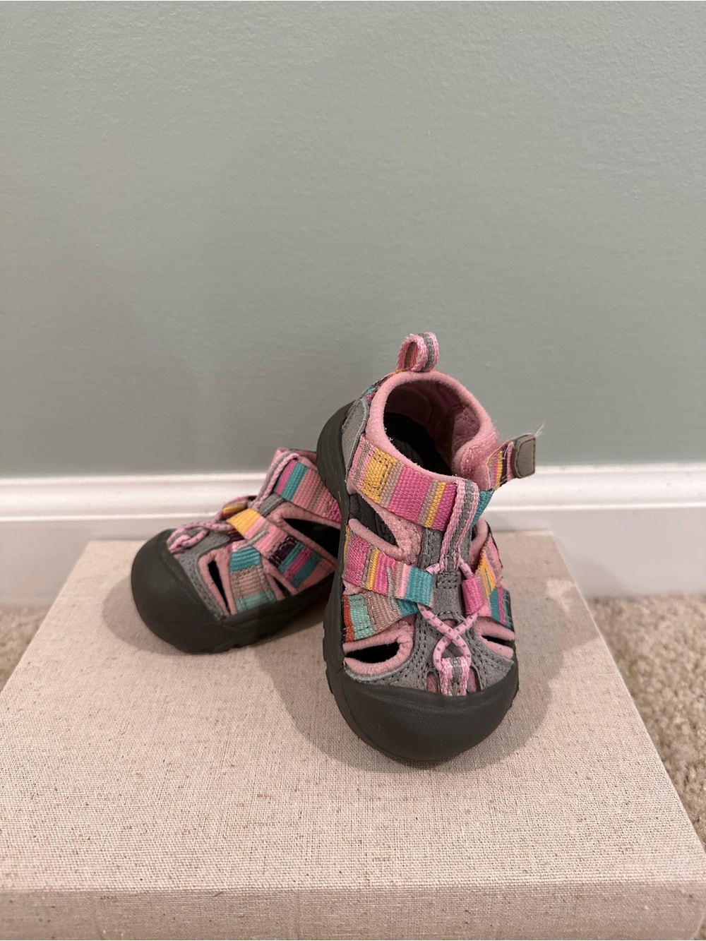 Keen Toddler Multi-Striped Pink Outdoor Sandals